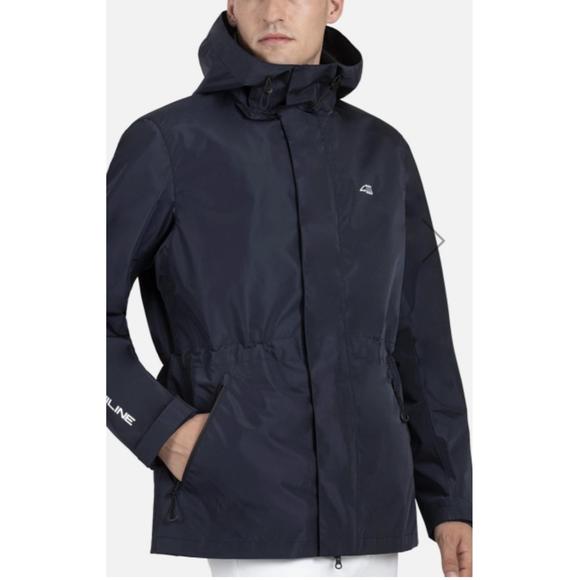 NEW EQUILINE unisex waterproof jacket in navy